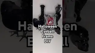 Halloween eyeball frame DIY #halloween #diy #gothic #diycrafts #goth #macabre #darkaesthetic #viral