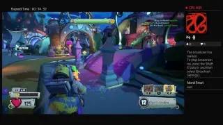 Brickdude playing plants vs. Zombies live stream