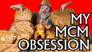 COOL COLLECTIONS: Slobby shows off his sensational designer MCM COGNAC luggage set
