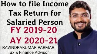 HOW TO FILE INCOME TAX RETURN A.Y 2020-21(WITH FORM 16) FOR SALARIED PERSONS by MRHelpEducation