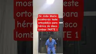 Teste ortop&eacute;dico para h&eacute;rnia de disco lombar.