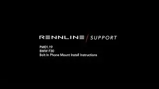 Rennline PM01.19 ExactFit Phone Mount Installation - BMW F30