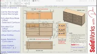 Chest of Drawers 1- Design and Tutorial with Solidworks | DIY Furniture