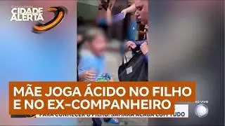 Mãe joga líquido corrosivo em pai e filho durante primeiro encontro após batalha judicial