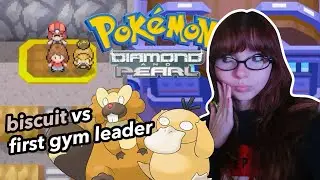 my bidoof SOLOS the first gym leader in pokemon diamond & pearl! pokemmo gamer girl let's play ep 3