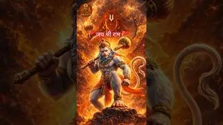 Shri Ram Bhagat Hanuman 🔥 True Devotion & Power | Jai Bajrangbali #shorts
