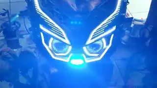 HONDA FORZA modifikasi lampu Projie #hondaforza #forza250 #projieled #evendyhd #hondaforza350