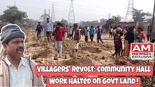Jugsalai : Villagers' Revolt: Community Hall Work Halted on Govt Land !