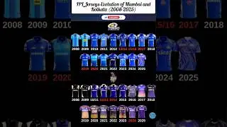 IPL Jerseys Evolution of Mumbai and Kolkata (2008-2025)