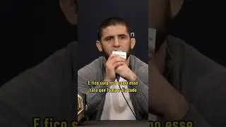Islam Makhachev fala sobre Carlos Prates ap&oacute;s o #VeChain #UFC322 😅 #shorts