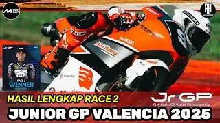 Hasil Race 2 Junior Gp Valencia 2025 Hari ini~Hasil Veda Ega Pratama Junior Gp Valencia 2025~Live