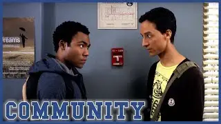 Troy and Abed's Fire Alarm Stunt | Community | Applied Anthropology and Culinary Arts Clip
