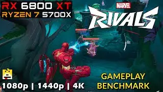 💥 Marvel Rivals | RX 6800 XT + Ryzen 7 5700X | Benchmark Ultra + Low Preset (1080p/1440p/4K)