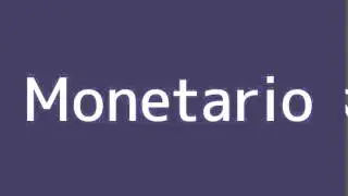 How to say Monetary in Spanish