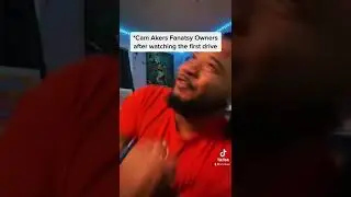Fanatsy Owners going through it one drive into the season! #camakers #fantasyfootball