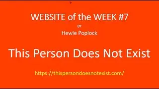 Website of the Week 07 - This Person Does Not Exist