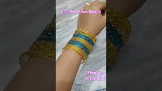 |Latest Half Moon Glass Bangles at Budget Price|