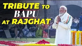 PM Modi pays tribute to Mahatma Gandhi at Rajghat on his 78th Death anniversary
