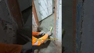 Leveling the bathroom steps with cement and sand professionally