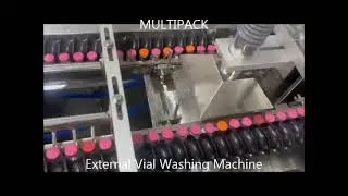 External Vial Washing Machine PLC Based with Turn Table