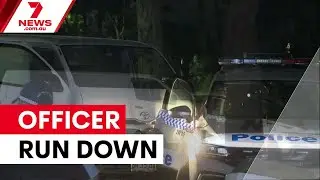 Officer run down in Sydney home invasion chase | 7NEWS