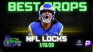 BEST NFL PROPS TODAY | BEST 5 BETS | SUNDAY 1/18/26 | NFL DIVISIONAL ROUND | BONUS NBA BET 🔥