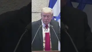 33 standing ovations during Trump's speech to the Israeli parliament