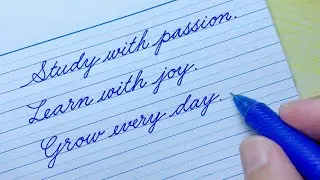 Cursive Writing Quote 17 | How to write in cursive | Cursive Handwriting Practice | Cursive Letters