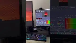 Where all the magic happens ⌨️🖱️#Edit #Editor #Sunset #VKFilms #Bmpcc6KPro #DavinciResolve