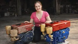 This Forgotten Diesel D8 Engine Was Dead for Years &ndash; Until a Genius Mechanic Girl Restored It