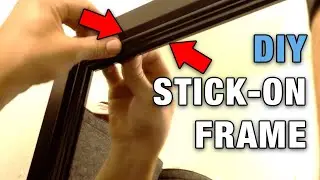 DIY Stick-on Mirror Frame