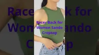 Racer Back for Women Sando Croptop #shorts
