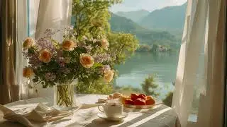 Soft Morning by the Lake ☕ Dreamy Piano Music for Study, Reading & Peaceful Mornings