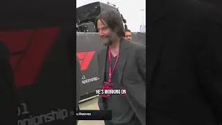 Keanu Reeves enjoying some F1 qualifying 🏎️💨
