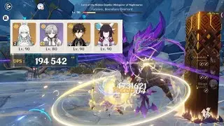 C2R0 Zibai Dire Dog, w/ builds and DPS (HoD, c6 illuga, r0 supports)
