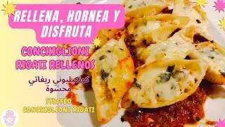 C&oacute;mo hacer Conchiglioni Rellenos: IRRESISTIBLES 🍝Stuffed Rigate Conchiglioni 🍝كونكيليوني ريغاتي محشو