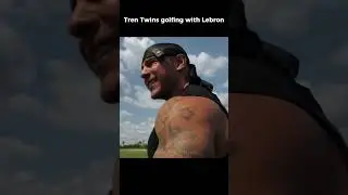 Tren Twins golfing with LEBRON JAMES #motivation #aesthetic #trentwins #trentwinsedit #lebronjames
