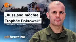 Oberst Reisner &uuml;ber russische Sommeroffensive: Droht im Herbst eine neue Eskalation? | ZDFheute live