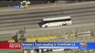 World Champion Women's Soccer Team Arrives For ESPYs