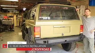 JcrOffroad - Cherokee XJ Rear Vanguard Bumper Installation - By BleepinJeep