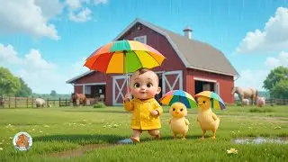 Rain Rain Go Away 🌈 | Farm Animals Sing & Play 🐷🐮