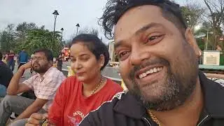 Miramar beach pr evening walk and sunset ko enjoy kiya