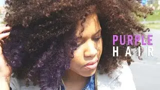 How To Dye Your Curly Hair Purple - Natural Hair // Samantha Pollack