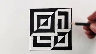 3D optical illusion 😉 Drawing tutorial for beginners#3d #draw #drawing #foryou #foryoupage #fyp #art