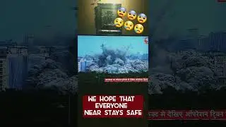 Twin Tower Demolition 🔴 Hope Everyone is Safe!😱 #twintowers #demolition #trending #news #noida