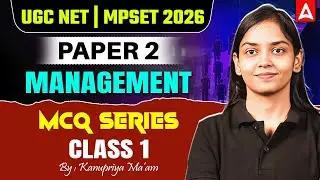 UGC NET | MPSET 2026  PAPER 2  MANAGEMENT MCQs Series  Class - 1