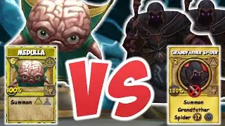 MEDULLA VS 2 GRANDFATHER SPIDERS IN WIZARD101