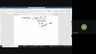 Error Metrics for Classification ll Precision ll Sensitivity ll ROC curve