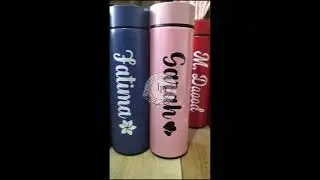Flask with LED temperature Display Customize/customize your name on LED water bottle
