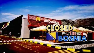 McDonald's restaurant a few hours before closing in Bosnia